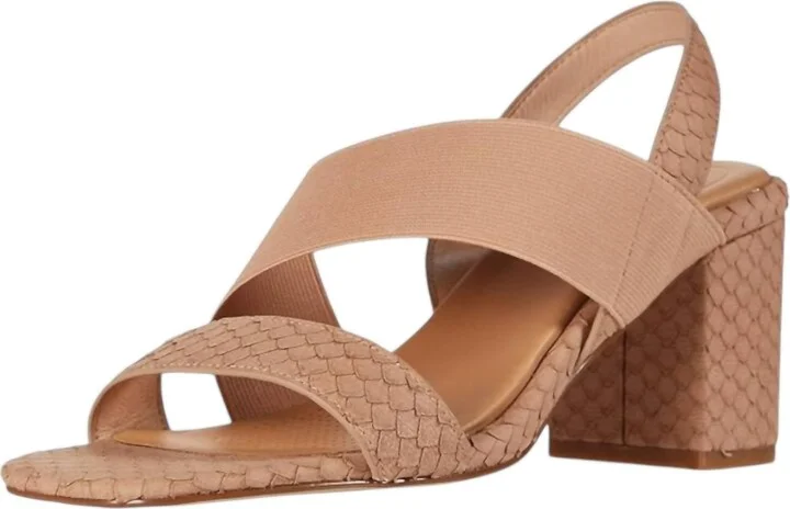 Women's Hally2 Heeled Sandal In Latte Fanci Snake