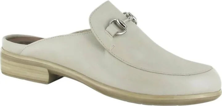 Women's Halny Mules In Soft Ivory Leather