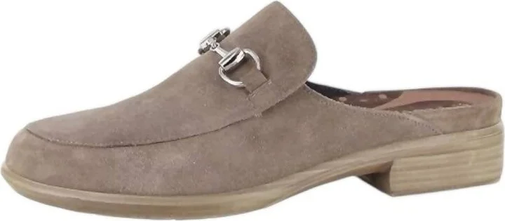 Women's Halny Suede Mules In Almond Suede