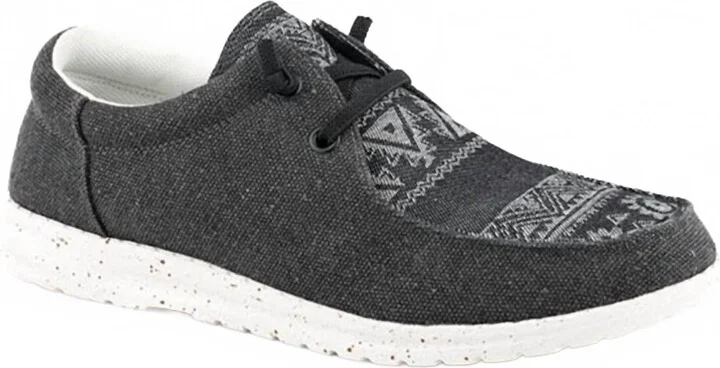 Women's Hang Loose Aztec Casual Shoe In Black