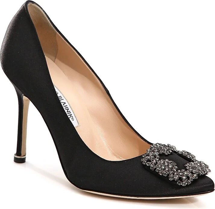 Women's Hangisi 105MM Embellished Satin Pumps - Cobalt Blue - Size 11 - Image 2