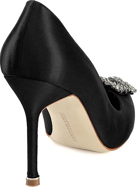 Women's Hangisi 105MM Embellished Satin Pumps - Cobalt Blue - Size 11 - Image 3