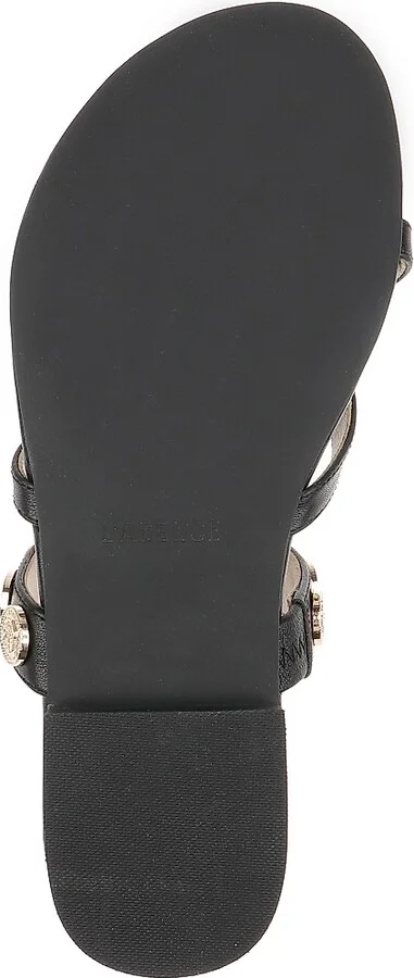 Women's Hanna Leather Slip-On Sandals - Black Leather - Size 6 - Image 6