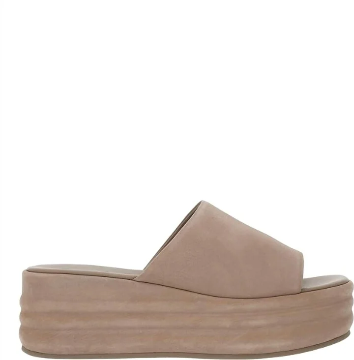 Women's Harbor Flatform Sandal In Fawn Grey