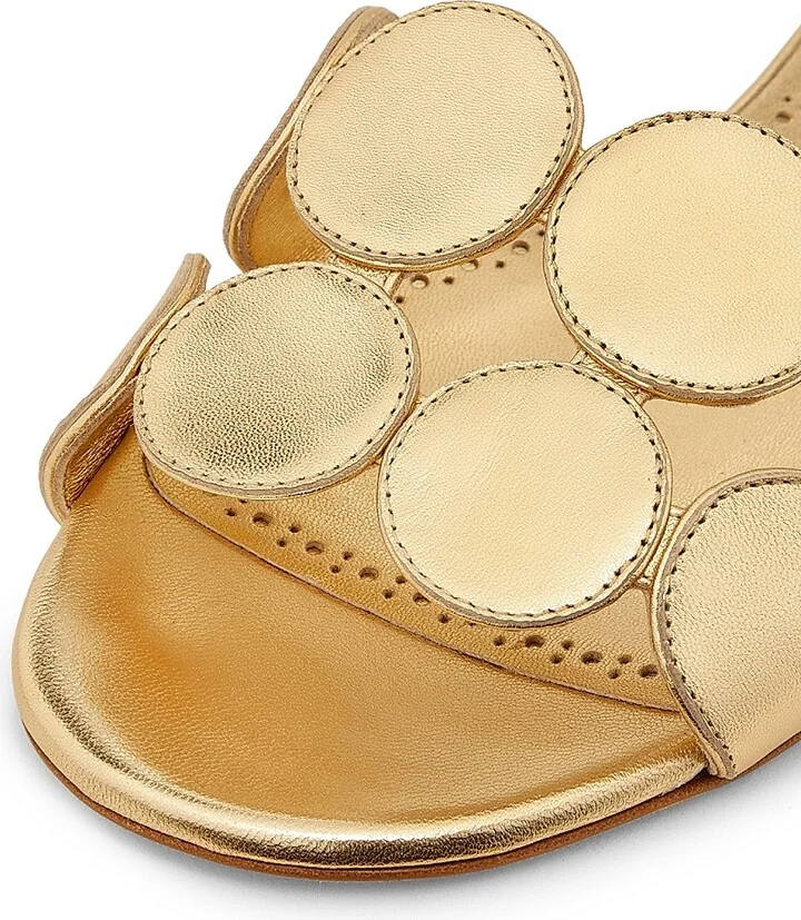Women's Haribal Nappa Leather Flats - Gold - Size 5 - Image 5