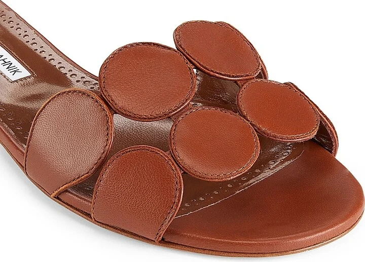 Women's Haribal Nappa Leather Flats - Medium Brown - Size 9 - Image 5