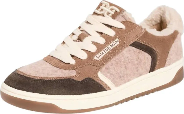 Women's Harper Cozy Sneaker In Taupe Multi Suede