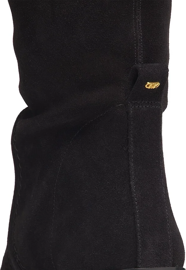 Women's Hayden Suede Knee-High Boots - Black - Size 5 - Image 5