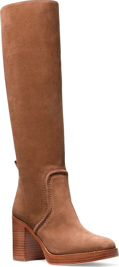 Women's Hayden Suede Knee-High Boots - Black - Size 5 - Image 7