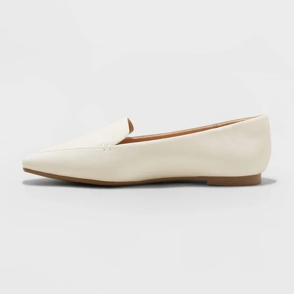 Women's Hayes Loafer Flats with Memory Foam Insole - A New Day™ : Slip-On, Block Heel, Almond Toe - Image 2