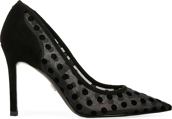 Women's Hazel 95MM Polka-Dot Mesh Pumps - Black - Size 5.5