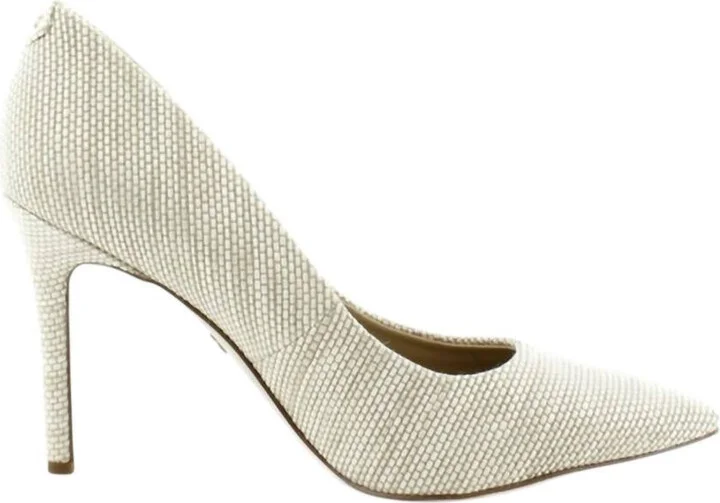Women's Hazel Pointed Toe Heel In Light Natural Weave
