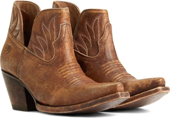 Women's Hazel Western Boots In Distressed_Brown