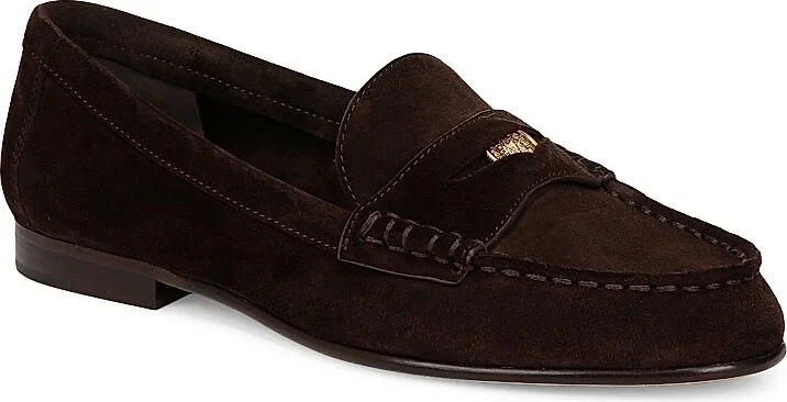 Women's Hazelwood Suede Penny Loafers - Espresso - Size 5.5 - Image 2