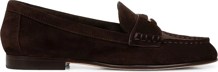 Women's Hazelwood Suede Penny Loafers - Espresso - Size 5.5