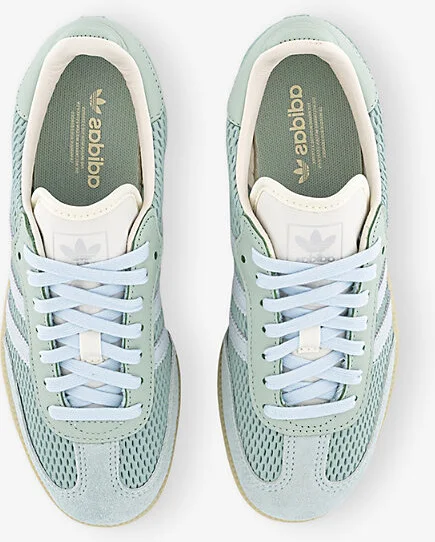 Womens Hazy Green Samba Og Suede Low-Top Trainers Eur 39.5 / 6.5 Uk Women - Image 2