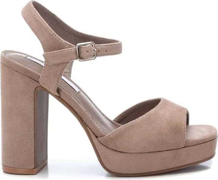 Women's Heel Suede Sandals By XTI