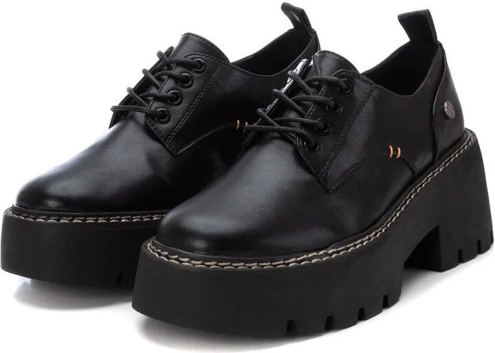 Women's Heeled Lace-Up Loafers By Xti - Image 4