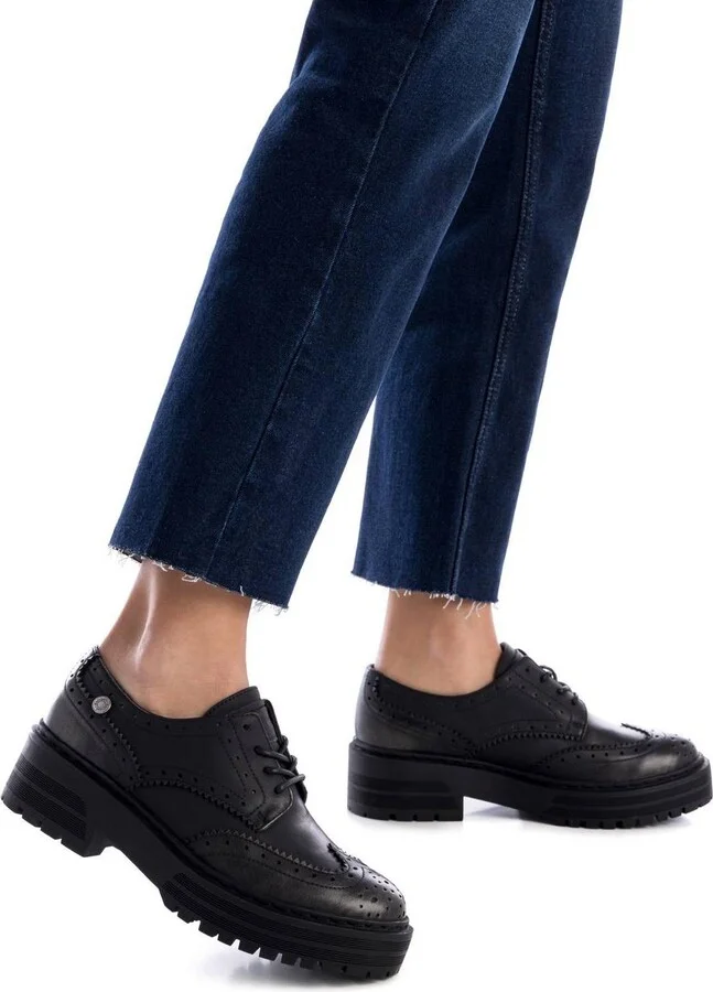 Women's Heeled Lace-Up Loafers By Xti - Image 9
