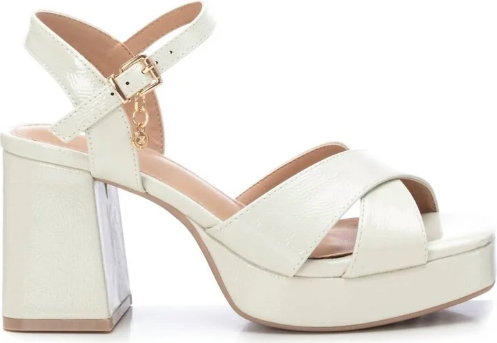 Women's Heeled Platform Sandals In Ice
