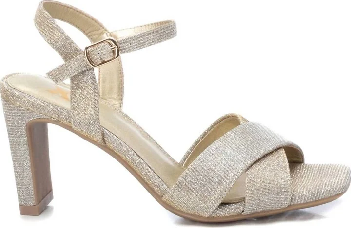Women's Heeled Sandals In Gold