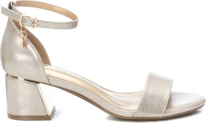Women's Heeled Sandals In Gold