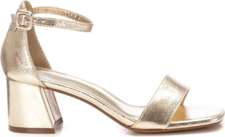 Women's Heeled Sandals In Gold