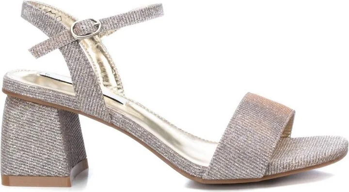 Women's Heeled Sandals In Silver