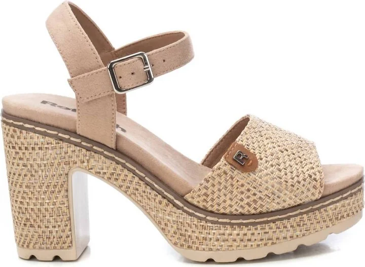 Women's Heeled Sandals In Taupe