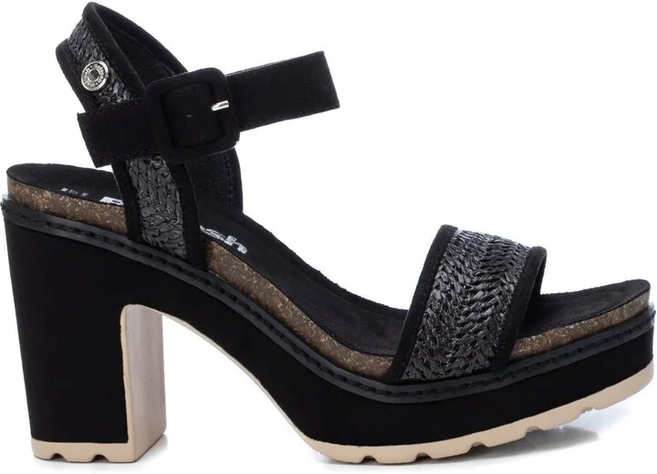 Women's Heeled Suede Sandals By XTI