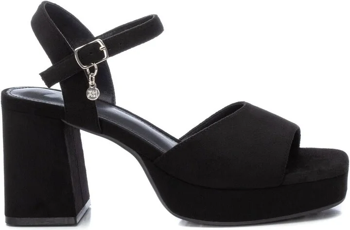 Women's Heeled Suede Sandals With Platform By XTI