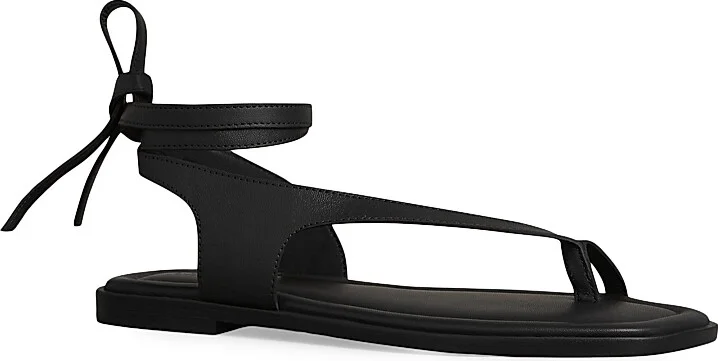Women's Heidi Leather Sandals - Black - Size 5 - Image 2