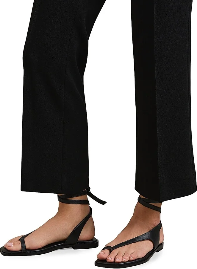 Women's Heidi Leather Sandals - Black - Size 5 - Image 4