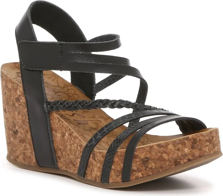 Women's Heidi Wedge Sandal In Black