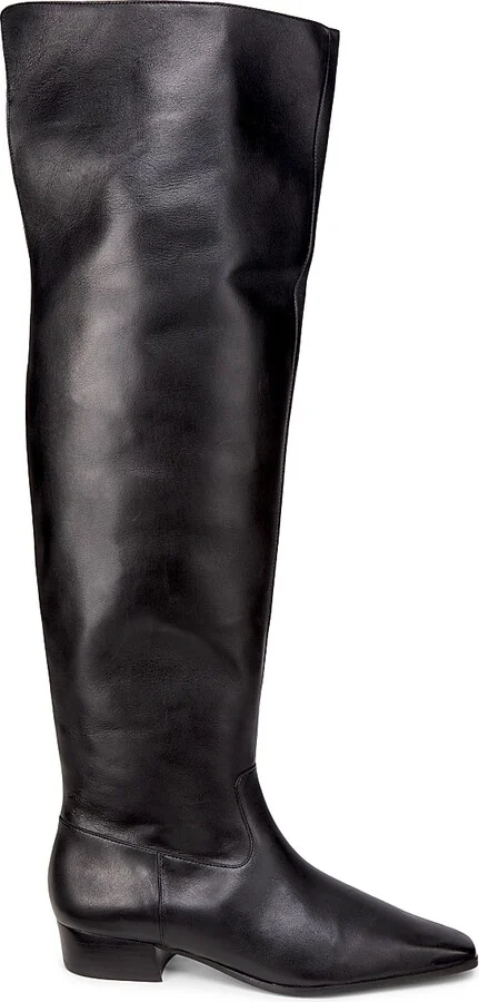 Women's Helena Over-The-Knee Leather Boots - Black - Size 5