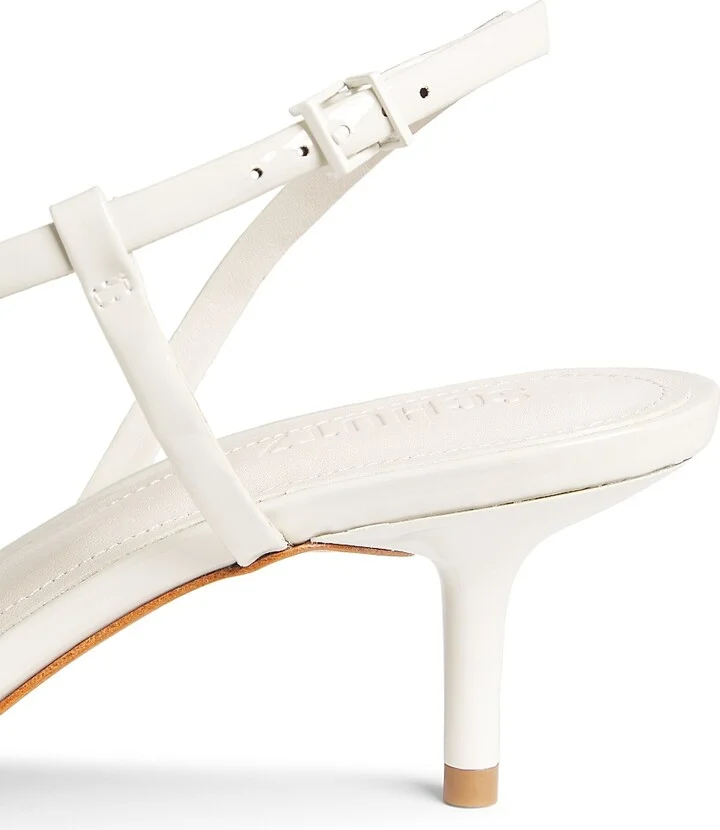 Women's Heloise 63MM Patent Leather Slingback Sandals - Beige - Size 5 - Image 10