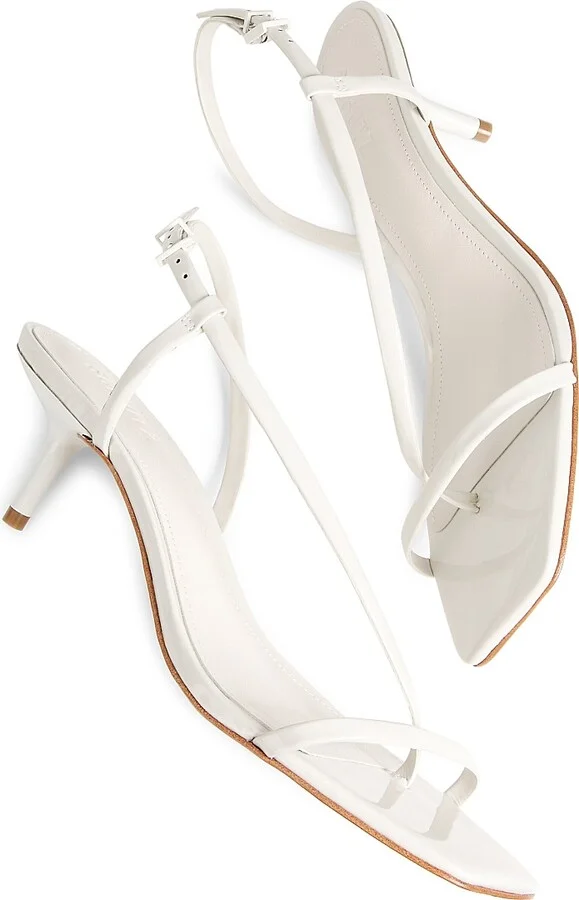 Women's Heloise 63MM Patent Leather Slingback Sandals - Beige - Size 5 - Image 11