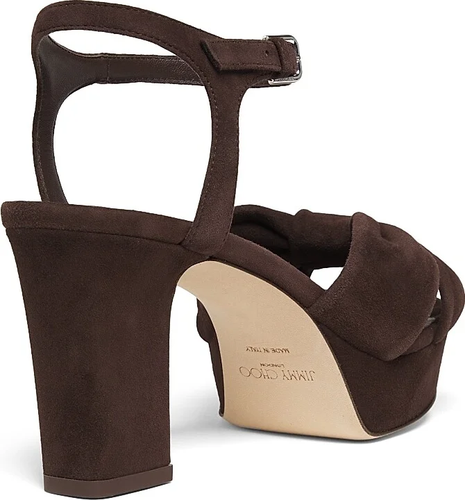 Women's Heloise 80MM Block-Heel Platform Sandals - Toffee - Size 5.5 - Image 8
