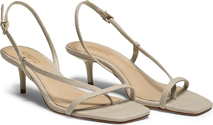 Women's Heloise Linen Sandals - Oyster - Size 5 - Image 2