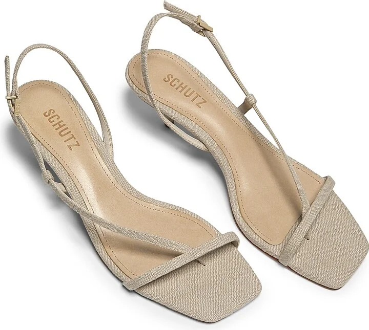 Women's Heloise Linen Sandals - Oyster - Size 5 - Image 4
