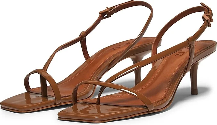 Women's Heloise Patent Leather Sandals - Miele - Size 5 - Image 2