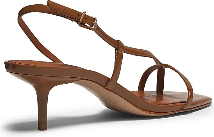 Women's Heloise Patent Leather Sandals - Miele - Size 5 - Image 3