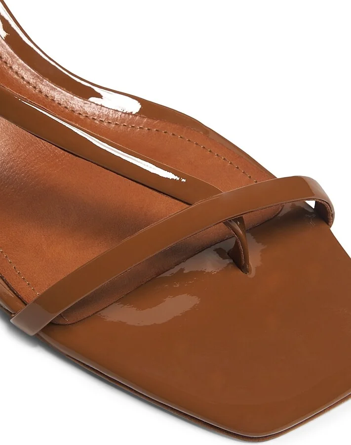 Women's Heloise Patent Leather Sandals - Miele - Size 5 - Image 5