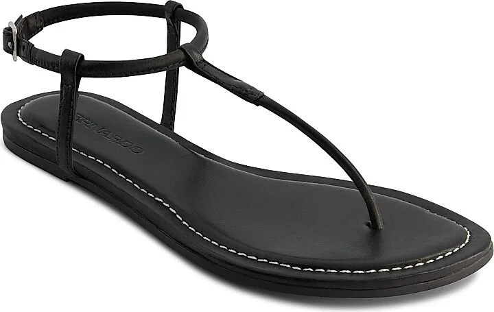 Women's Hercu T-Strap Thong Sandals - Black - Size 6 - Image 2
