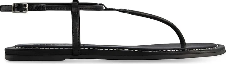 Women's Hercu T-Strap Thong Sandals - Black - Size 6
