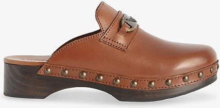 Womens Heritage Azora Wing-Charm Leather Clogs Eur 40 / 7 Uk Women