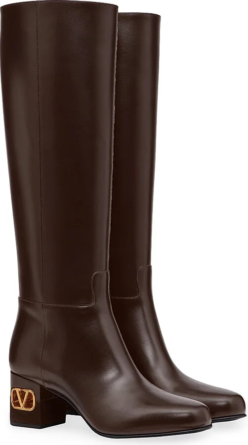 Women's Heritage Calfskin 60MM Boots - Hot Brown - Size 8.5 - Image 2