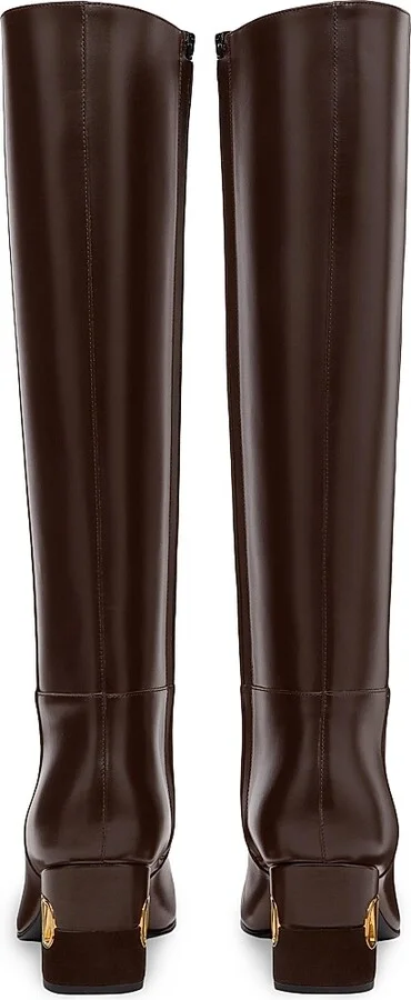 Women's Heritage Calfskin 60MM Boots - Hot Brown - Size 8.5 - Image 3