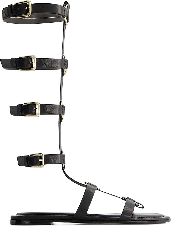Women's Hero Gladiator Sandals - Black - Size 6.5