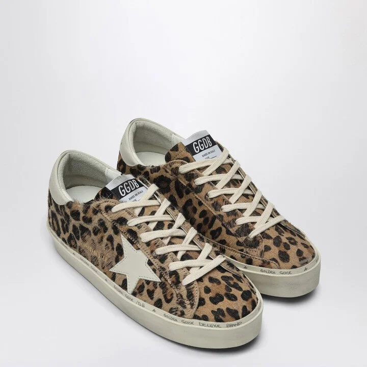 Women's Hi Star Sneakers Leopard Print In Pony Hair